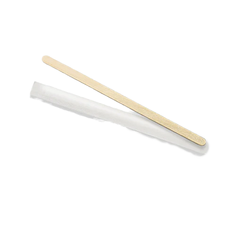 140mm Wooden Coffee Stirrer - Individually Wrapped (5000pcs/ctn)