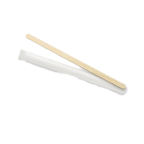 140mm Wooden Coffee Stirrer - Individually Wrapped (5000pcs/ctn)