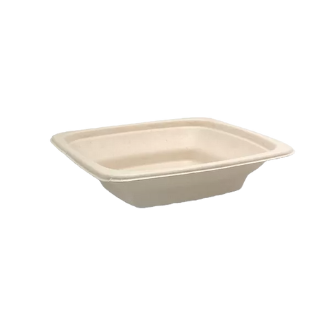 unbleached sugarcane square container 16oz