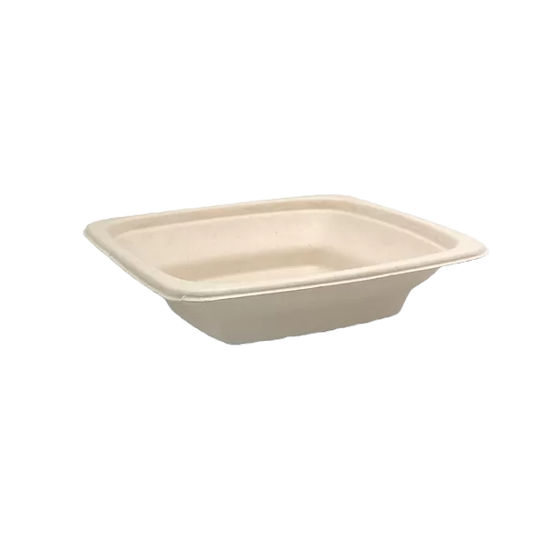 unbleached sugarcane square container 16oz