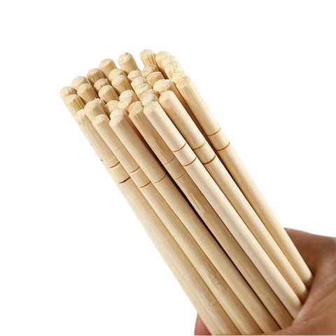 Bamboo chopsticks in a bunch