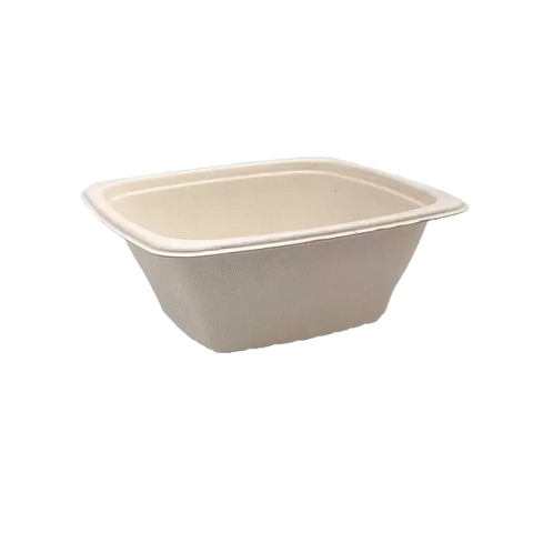 unbleached sugarcane square container 32 oz