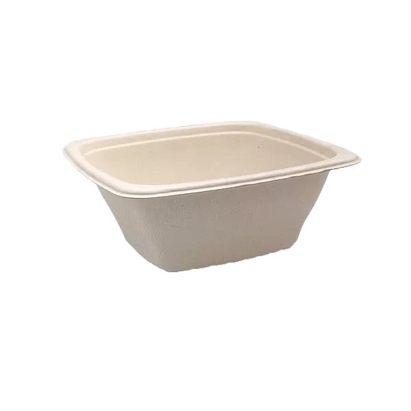unbleached sugarcane square container 32 oz