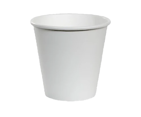 White 8oz Single Wall Coffee Cups
