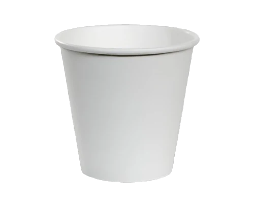 White 8oz Single Wall Coffee Cups