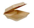 Bamboo 9" Clamshell Container (200pcs/ctn) - Wholesale Compostable Containers | ZenPacks