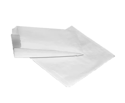 White Kraft Flat Paper Bag in 1F size