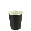 Black 6oz Single Wall Coffee Cups