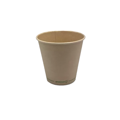 Bamboo aqueous coated single wall cup in 8 oz