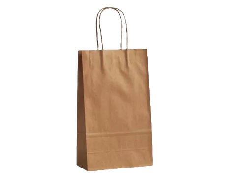 Brown Kraft Bag With Twisted Paper Handle in small size