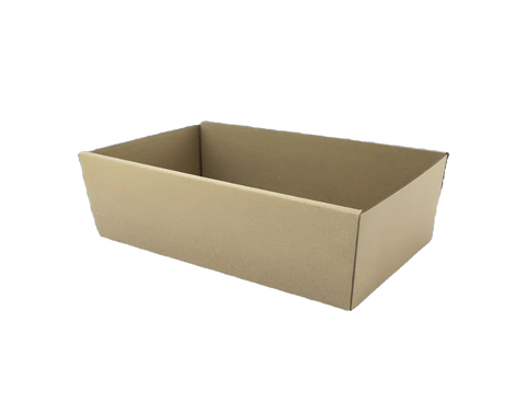 Brown Kraft rectangle catering tray medium