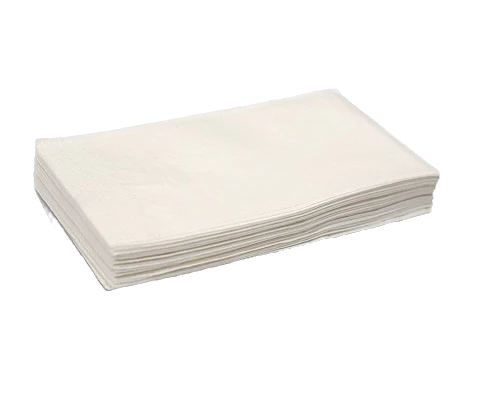 White 2 ply dinner napkins