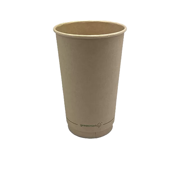 Bamboo  Aqueous Coated Double Wall Cup - 16oz (500pcs/ctn)
