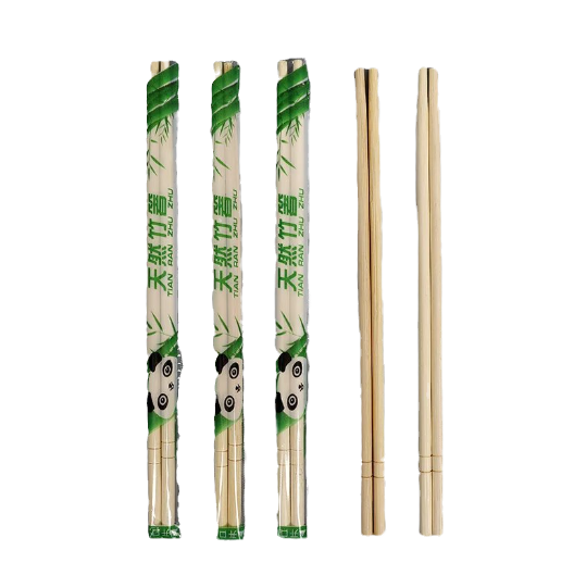 Disposable Round Bamboo Chopsticks - Individually Wrapped (3000pcs/ctn)