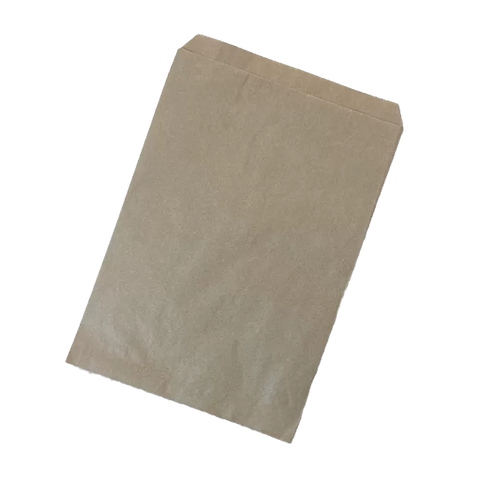 Brown kraft flat paper bag 2F