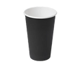 Black 16oz Single Wall Coffee Cups