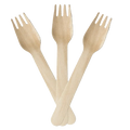 Disposable eco wooden forks