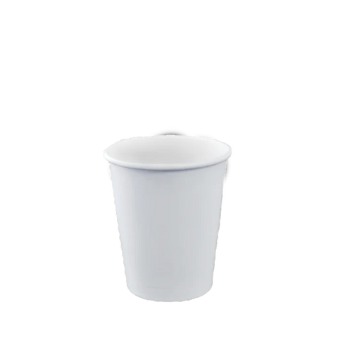 White 6oz Single Wall Coffee Cups