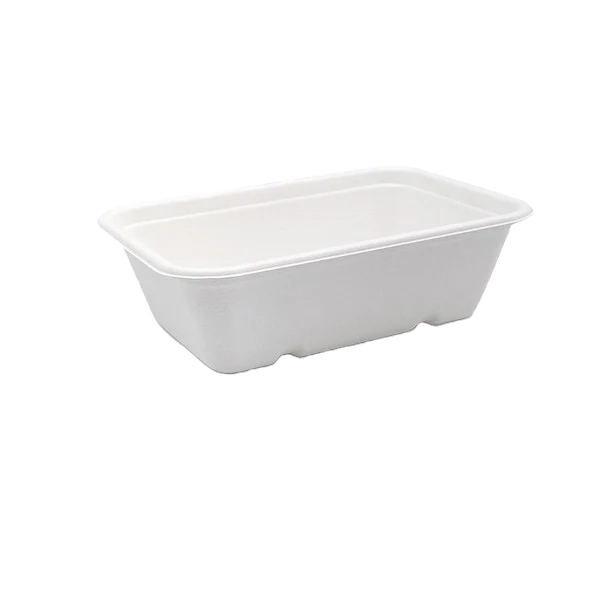 Sugarcane Rectangle Containers - 750ml (500pcs/ctn)