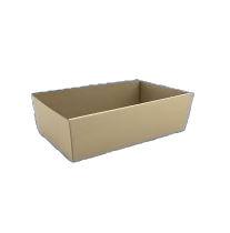 Brown Kraft rectangle catering tray large
