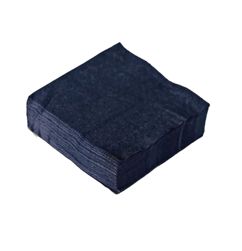 Black 2 ply cocktail napkins