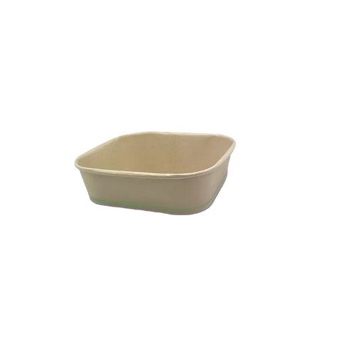 Square bamboo container 750ml