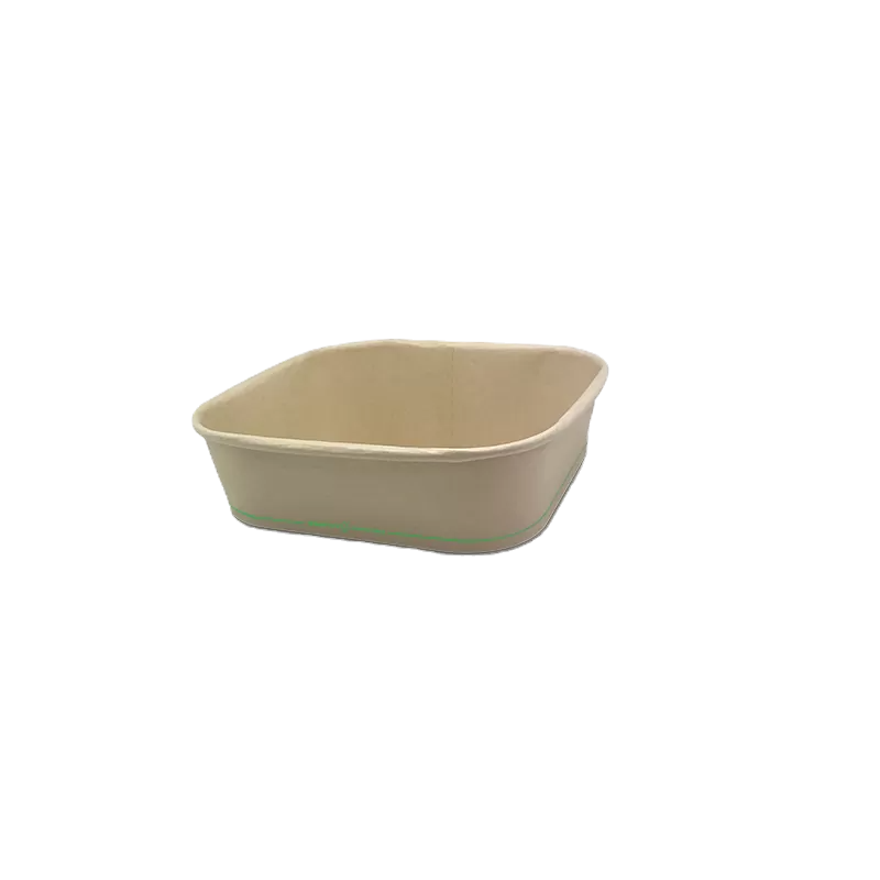 Square bamboo container 750ml