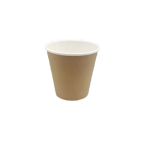 Brown 8oz Single Wall Coffee Cups