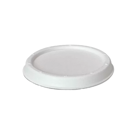 white sugarcane lide for 4oz cup
