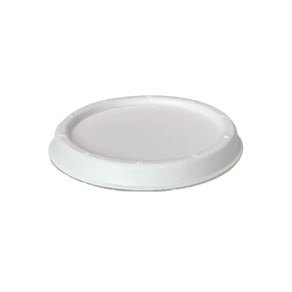 white sugarcane lide for 4oz cup