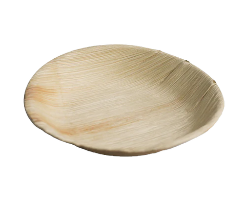 PLA /7" Palm Leaf Round tes (100pc/ctn) 18cm - Wholesale Compostable Plates | ZenPacks