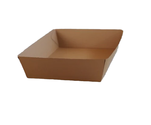 Brown Corrugated Kraft Tray - extra Large