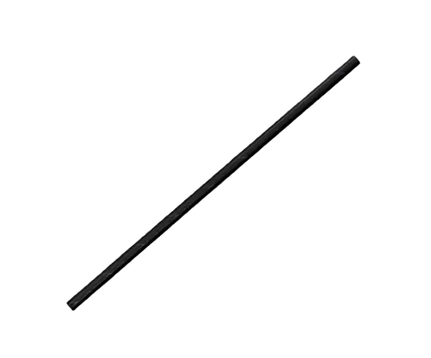 paper straw regular in black