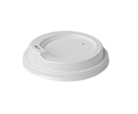 white 12oz PS Coffee Sipper Lids - 90mm