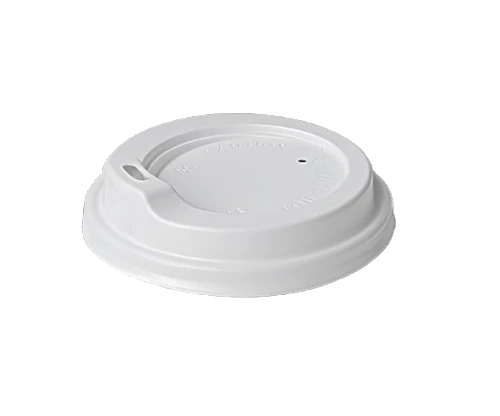 white 12oz PS Coffee Sipper Lids - 90mm