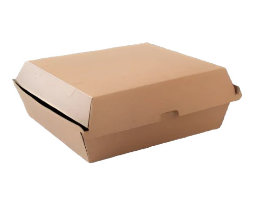 brown kraft corrugated dinner box