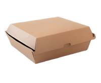 brown kraft corrugated dinner box