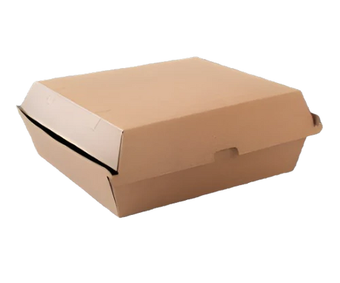 brown kraft corrugated dinner box