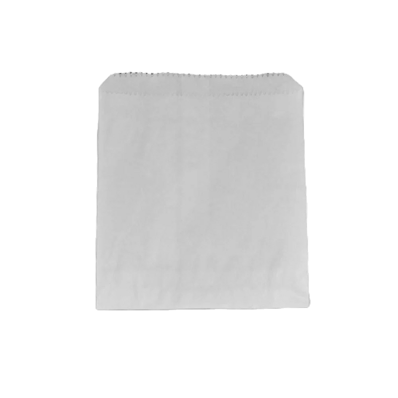 White Square Greaseproof Bags