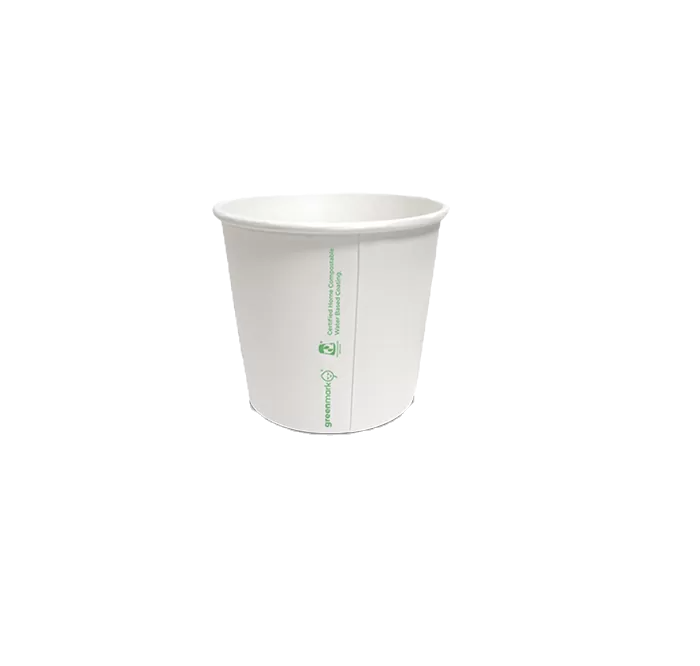 aqueous coated single wall cup in white 4 oz