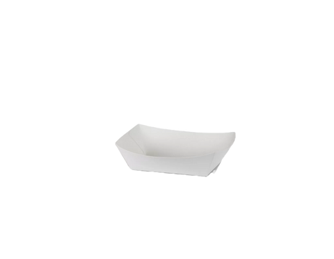 white cardboard kraft takeaway tray extra small
