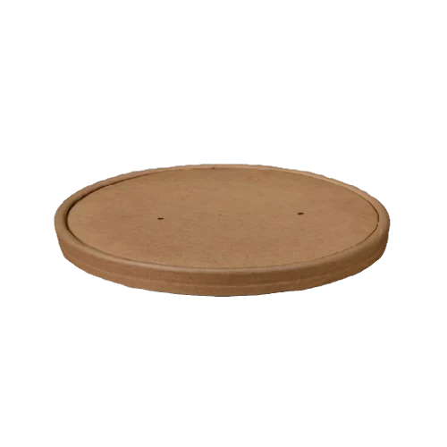Brown kraft paper lid