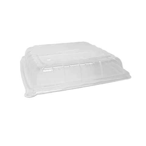 RPET Anti-Fog Lid For Sugarcane Platter - Medium (100pcs/ctn)