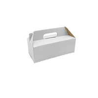 white kraft pack and carry catering box