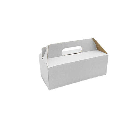 white kraft pack and carry catering box
