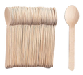 Disposable wooden spoons