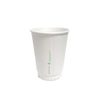 aqueous coated double wall cup in white 12 oz