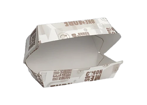Enviro kraft takeaway clamshell container snack sized