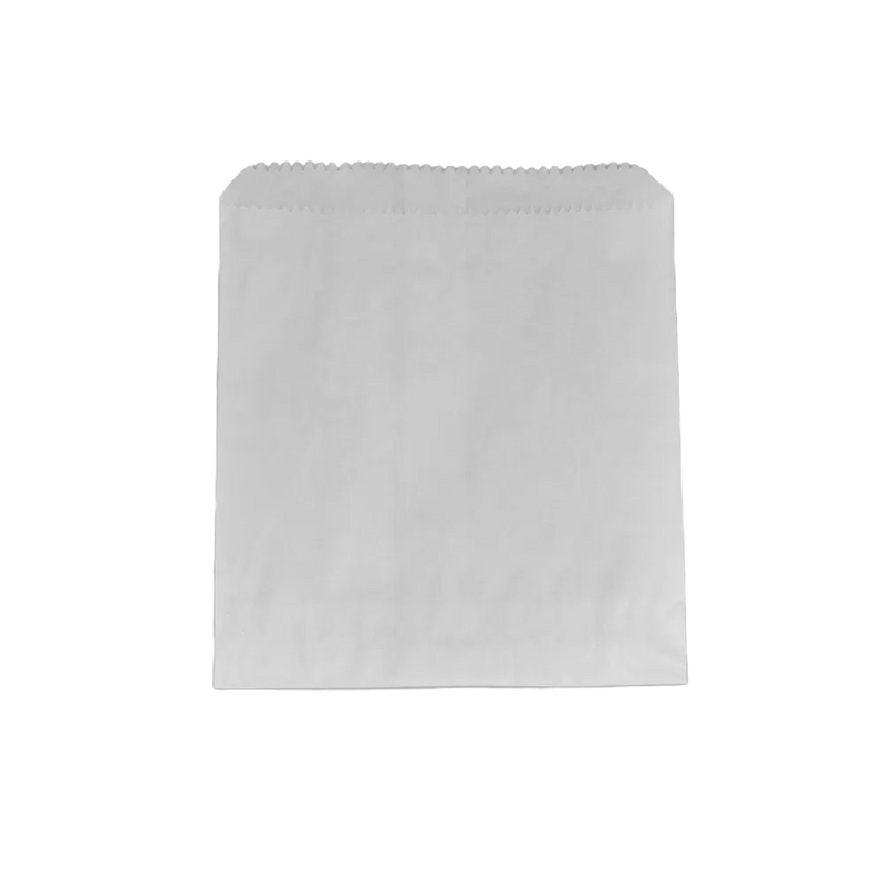 white square greaseproof lined bags in size 2