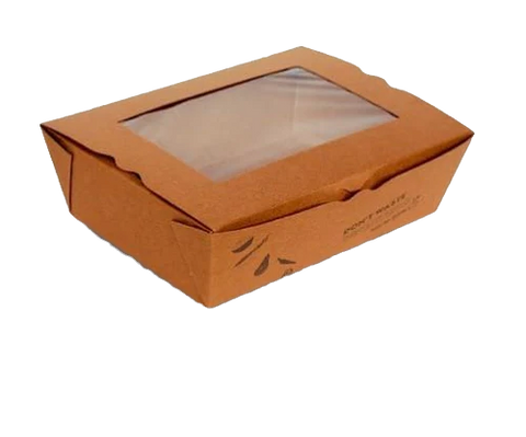 PLA Coated Window Lunch Boxes - Large (200pcs/ctn)
